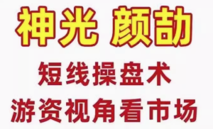 神光颜劼短线操盘术系统课，股市高手密训营游资视角看市场