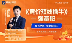 预言老师吴文程竞价短线擒牛系统课+小灶课+指标资料