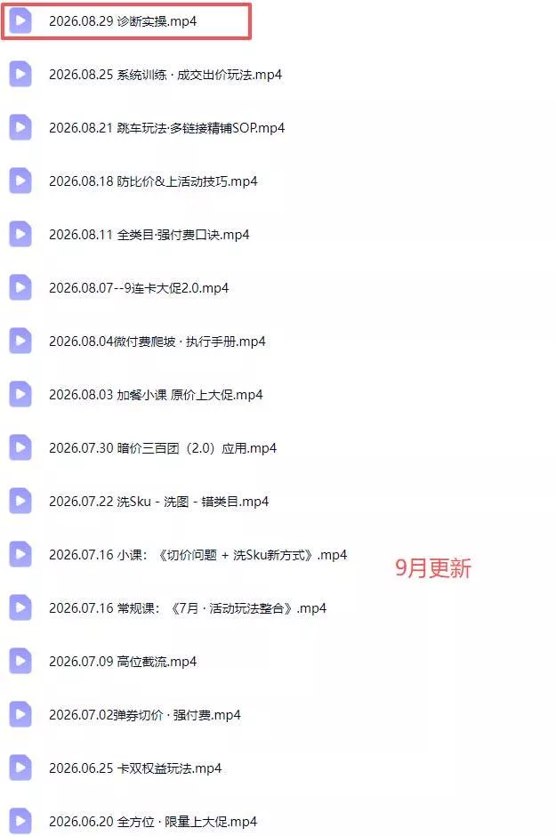 （20158期）拼多多实战特训营(更新26年0831)：不管是新手入门或老商家冲量，都有实操方法，跟着学，少走弯路