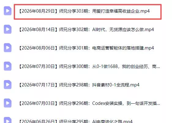 （20159期）电商圈多年实战干货-更新2026：多位资深师兄实战干货/覆盖全域平台，中小卖家可复制的盈利指南