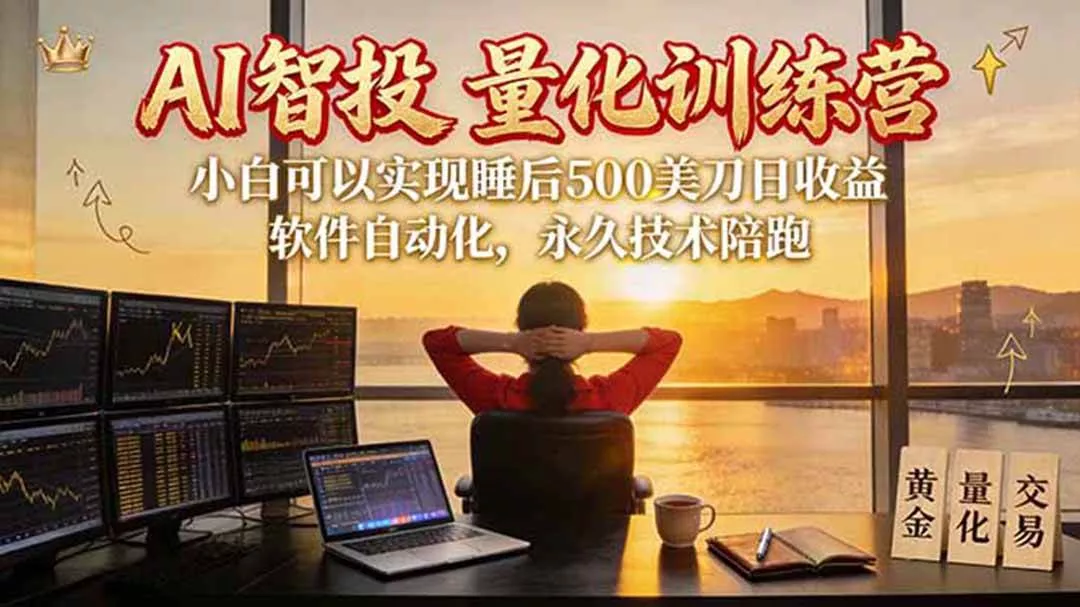 (20433期)AI智投EA量化训练营【第三期】,多策略智投+防爆技术+趋势分析 ,轻松上手,矩阵放大,长期稳定。 (20433期)AI智投EA量化训练营【第三期】,多策略智投+防爆技术+趋势分析 ,轻松上手,矩阵放大,长期稳定。
