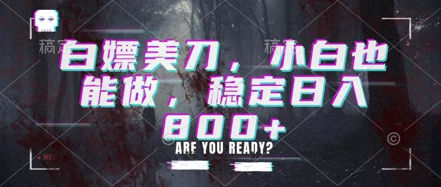 （20163期）白嫖美刀，小白也能做，稳定日入800+