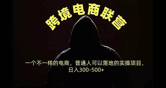 （20702期）跨境电商联营，一个不一样的电商，普通人可操作日入300-500+